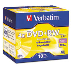 DVD+RW;4.7GB;BRANDED;10PK